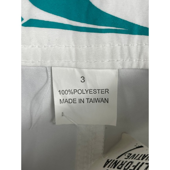 O'neill Junior Womens Size 3 White Swim Shorts Rainbow Waistband NWT - Picture 3 of 9